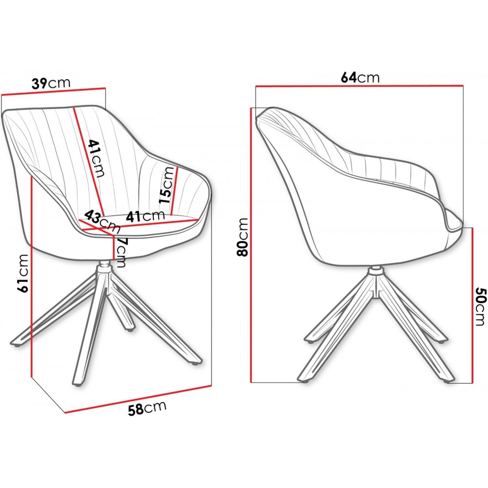 Καρέκλα Cerezi Muz-Beige