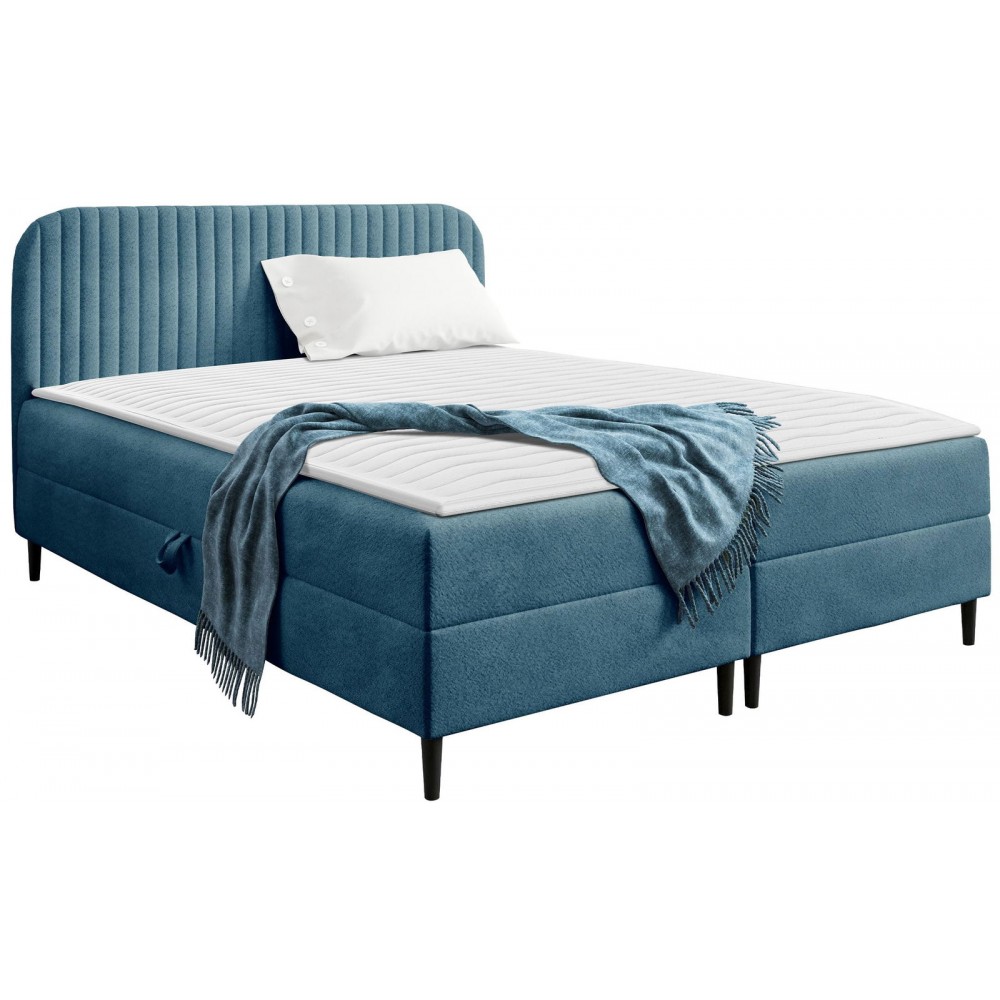 Επενδυμένο κρεβάτι Box Best I-Galazio-180 x 200