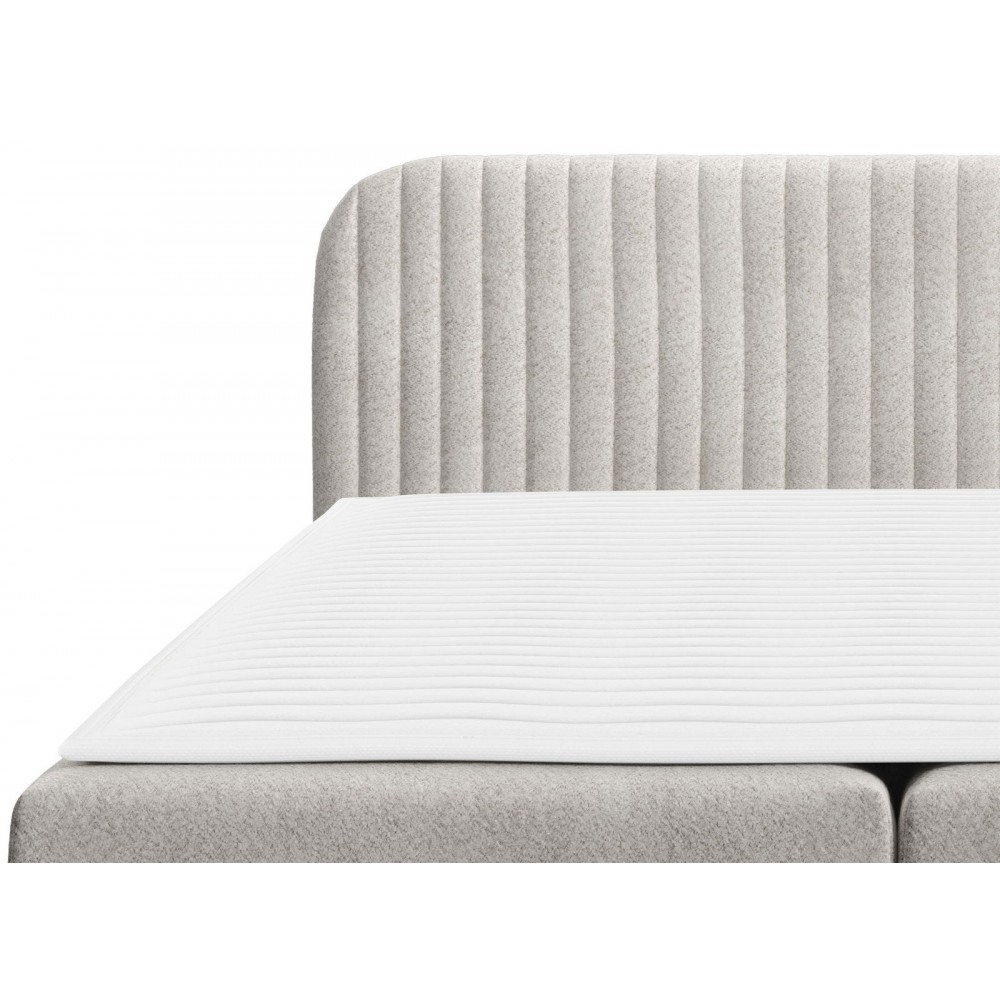 Επενδυμένο κρεβάτι Box Best I-Krem-160 x 200