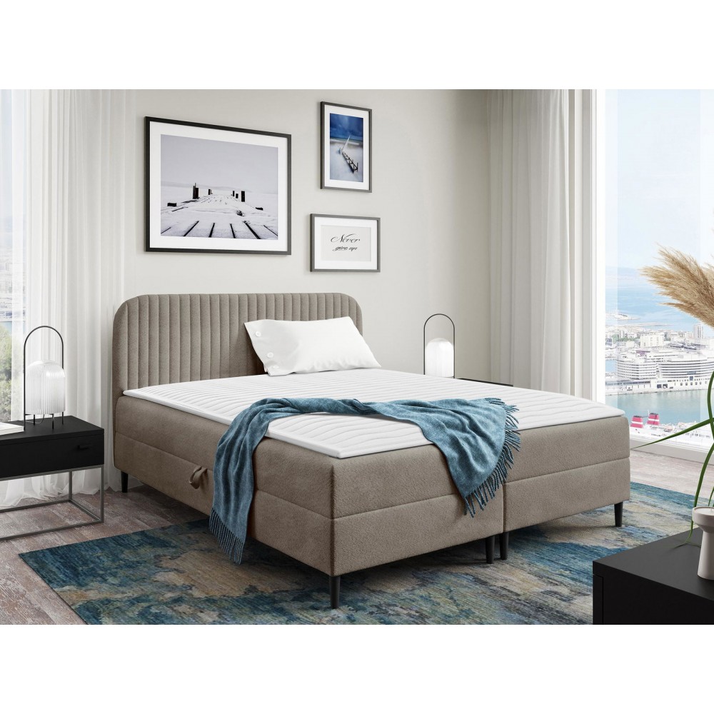 Επενδυμένο κρεβάτι Box Best I-Mpez-140 x 200