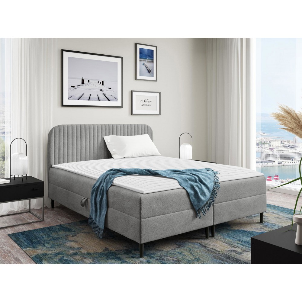 Επενδυμένο κρεβάτι Box Best I-Gkri-180 x 200