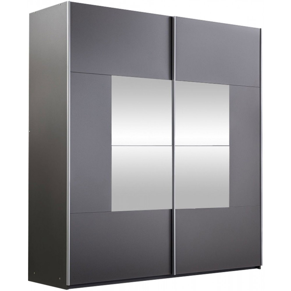 Ντουλάπα Boston 203 συρόμενη-Graphite