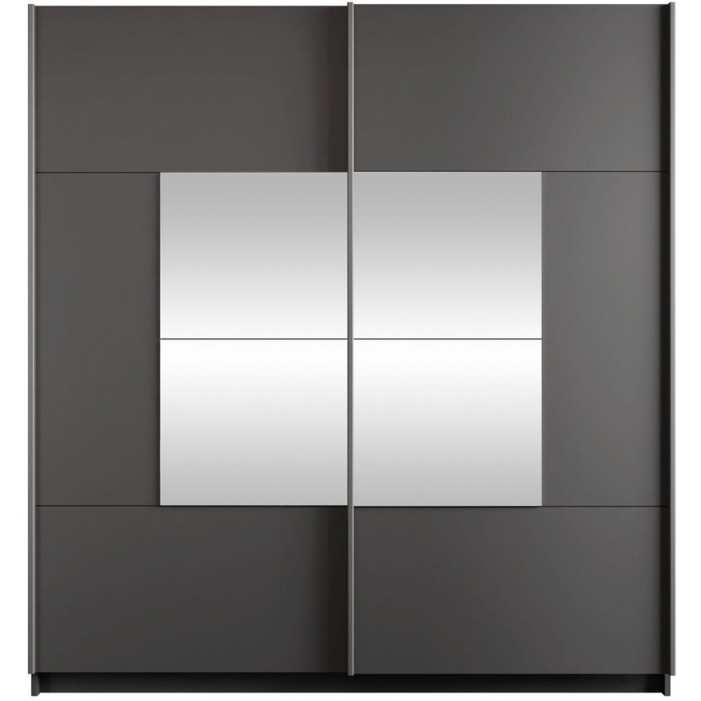 Ντουλάπα Boston 203 συρόμενη-Graphite