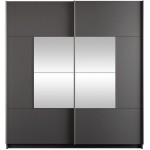 Ντουλάπα Boston 203 συρόμενη-Graphite