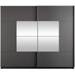 Ντουλάπα Boston 250 συρόμενη-Graphite