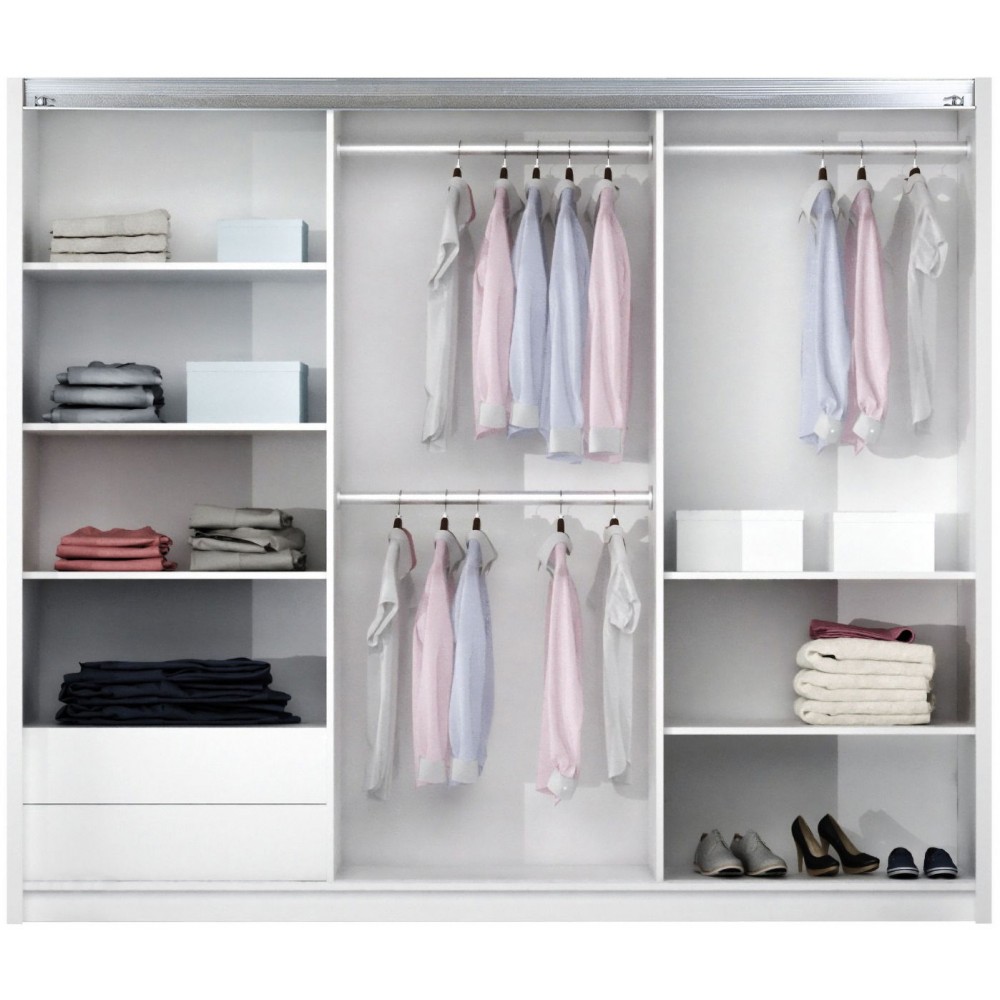 Ντουλάπα Boston 250 συρόμενη-Graphite