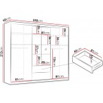 Ντουλάπα Majorka 250 συρόμενη