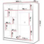 Ντουλάπα London 203 συρόμενη