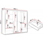 Ντουλάπα Sintra 250 συρόμενη-Leuko Fusiko