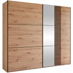 Ντουλάπα Sintra 250 συρόμενη-Fusiko-Mavro