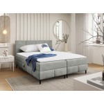 Επενδυμένο κρεβάτι Box Best II-Gkri-140 x 200