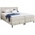 Επενδυμένο κρεβάτι Box Best II-Krem-140 x 200