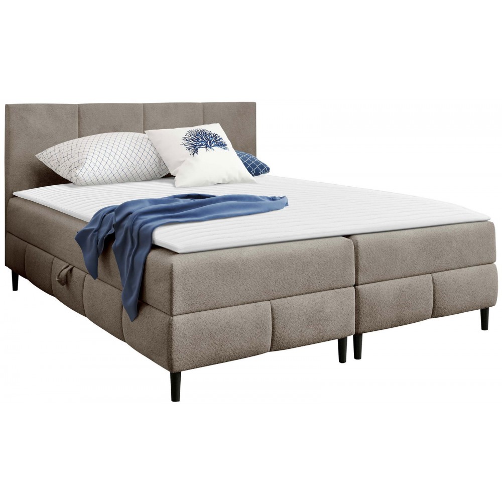 Επενδυμένο κρεβάτι Box Best II-Mpez-140 x 200