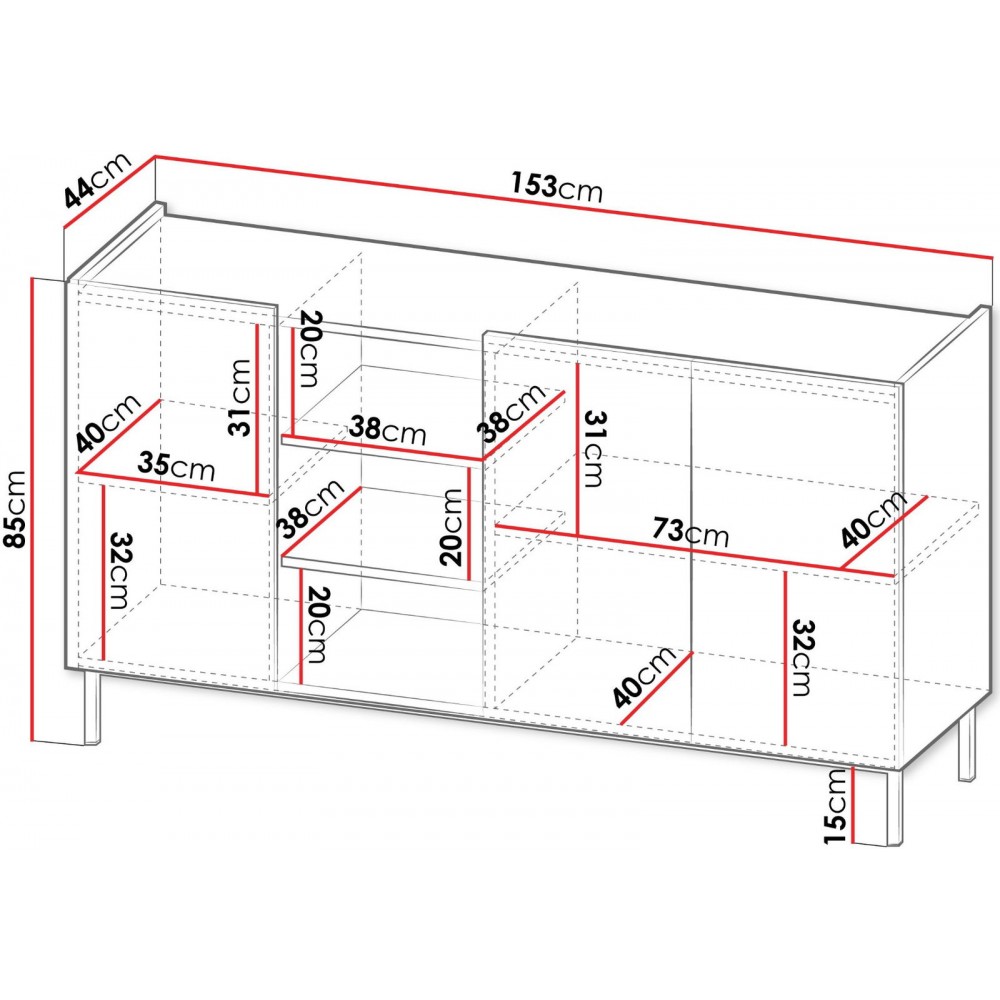 Μπουφές System 72-Mauro - Fusiko
