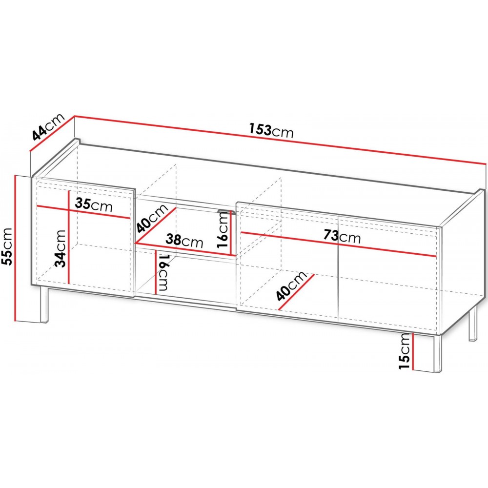 Έπιπλο τηλεόρασης System 72-Cashmere