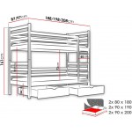Κουκέτα Nemo-Cashmere-90 x 190