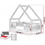 Κρεβάτι παιδικό Bee-Cashmere-80 x 200