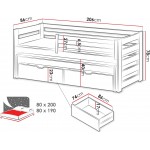Κρεβάτι παιδικό Senso-Gkri-90 x 200
