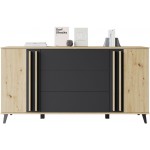 Μπουφές Helsinki-Fusiko-Mavro 150x40x78