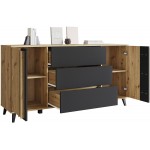 Μπουφές Helsinki-Fusiko-Mavro 150x40x78