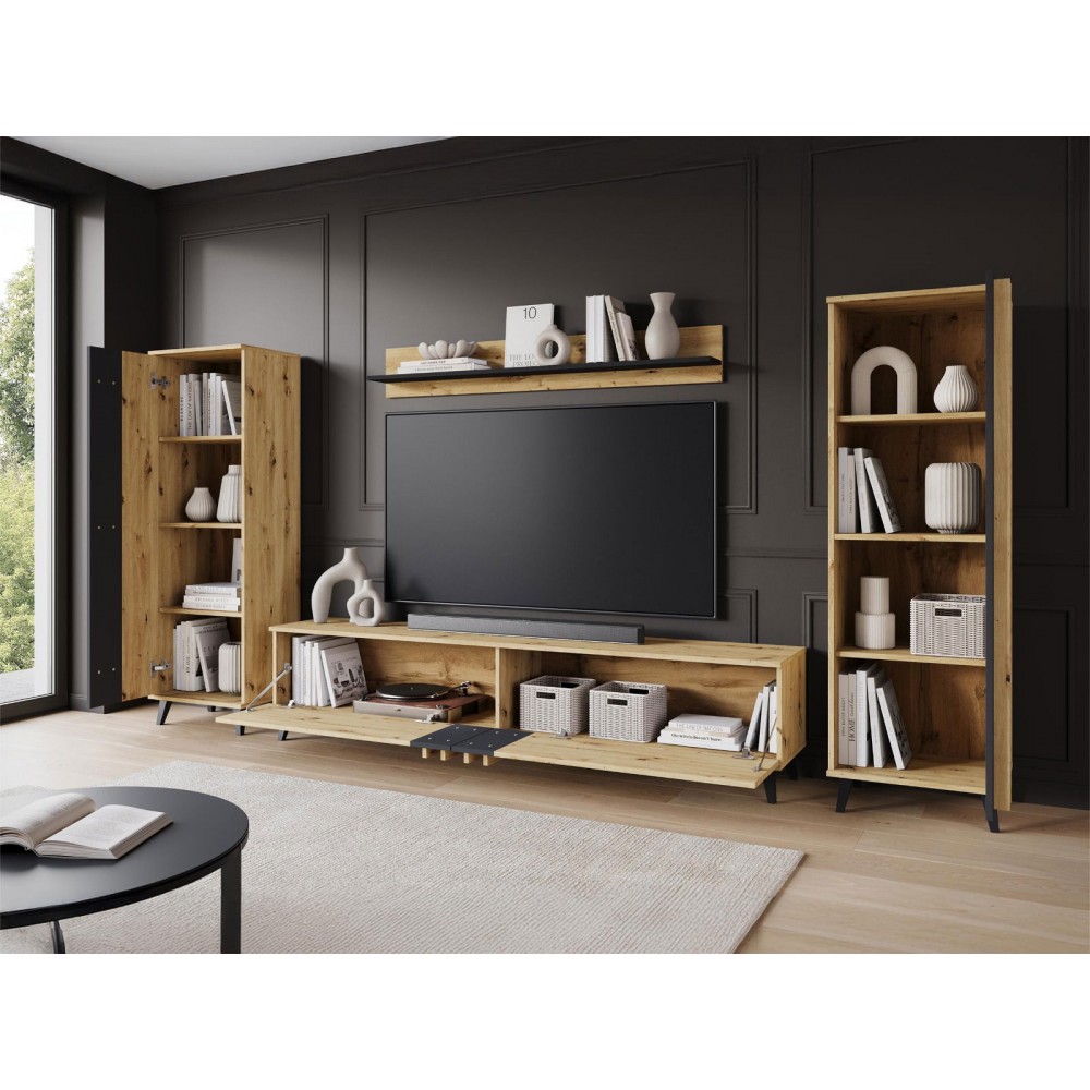 Σύνθετο σαλονιού Helsinki I-Fusiko-Mavro