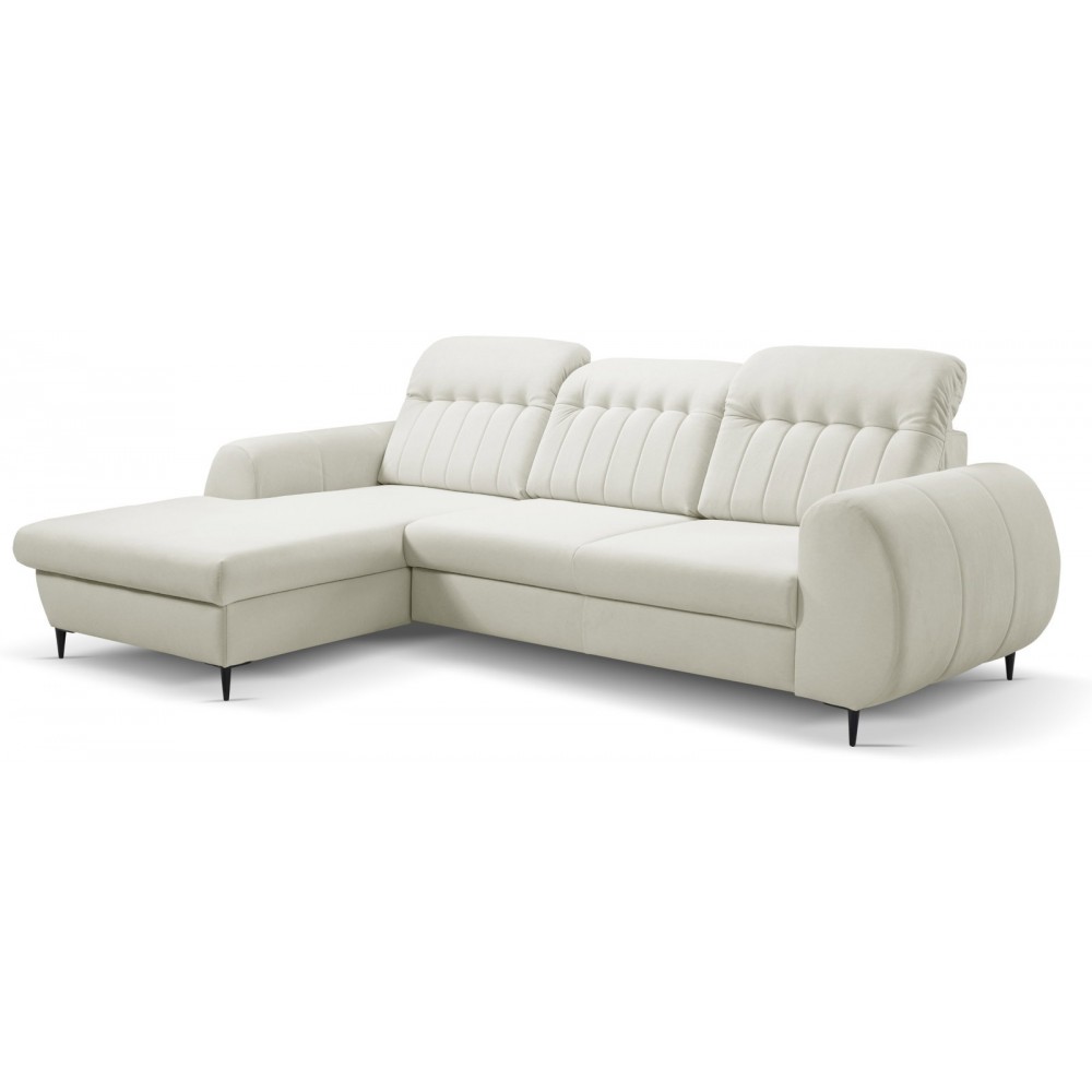 Γωνιακός καναπές Blanc-Leuko-Αριστερή 275x166x95