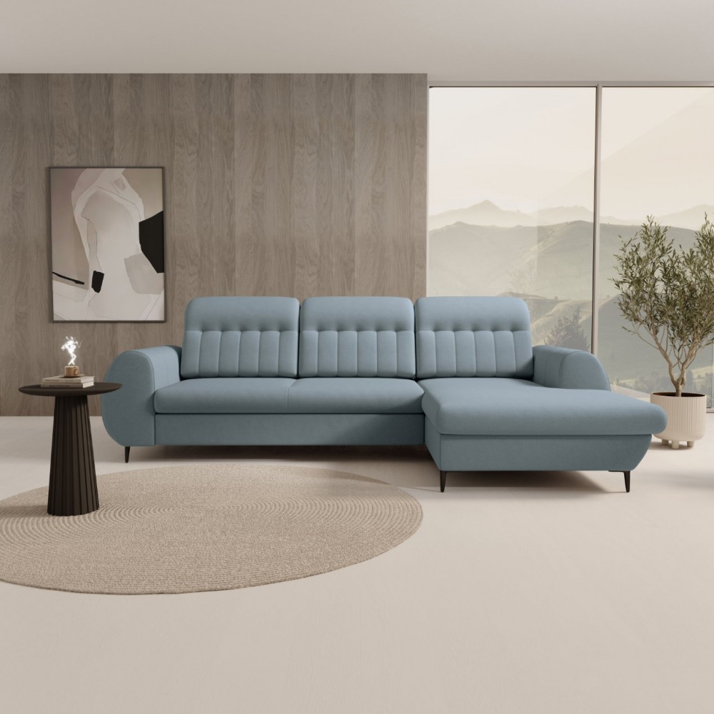 Γωνιακός καναπές Blanc-Galazio-Δεξιά 275x166x95
