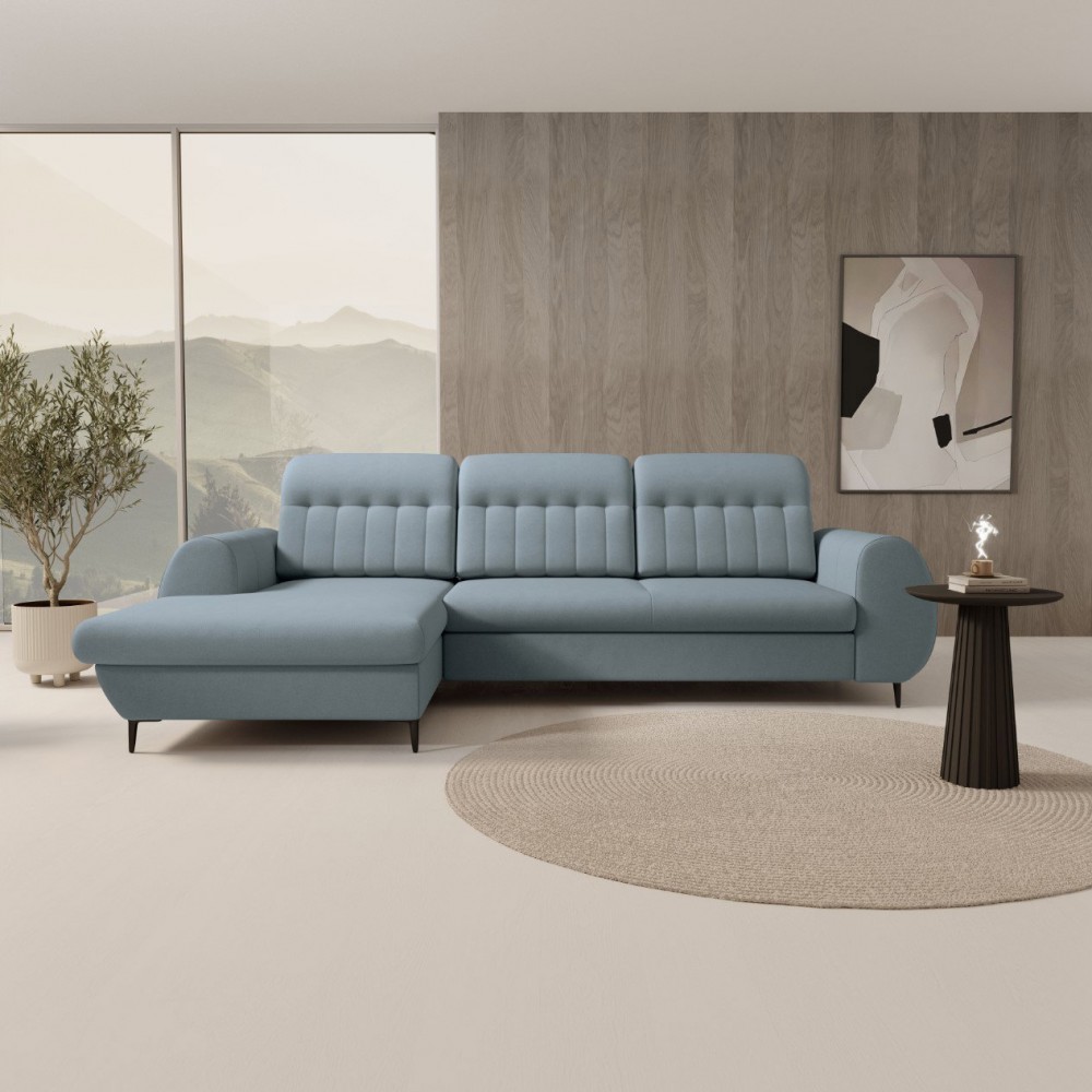 Γωνιακός καναπές Blanc-Galazio-Αριστερή 275x166x95