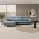 Γωνιακός καναπές Blanc-Galazio-Αριστερή 275x166x95
