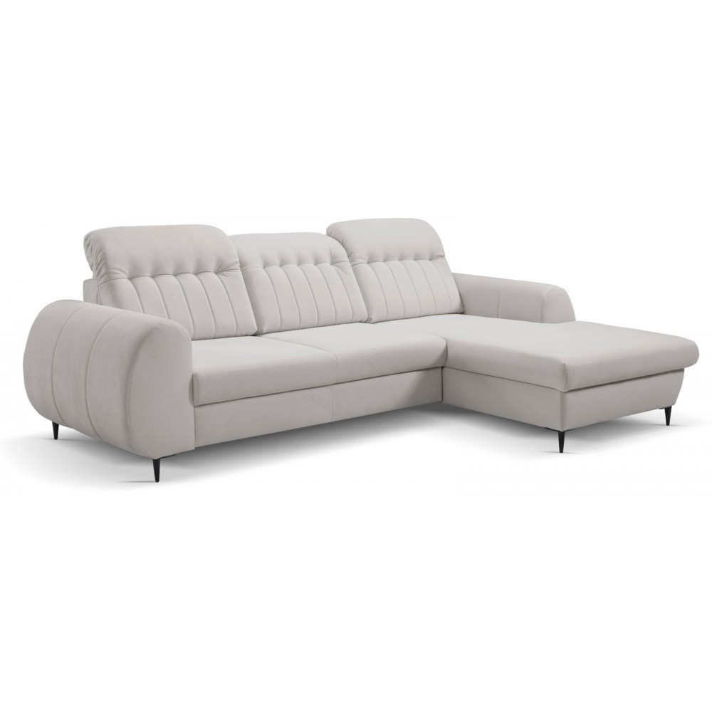 Γωνιακός καναπές Blanc-Gkri-Δεξιά 275x166x95