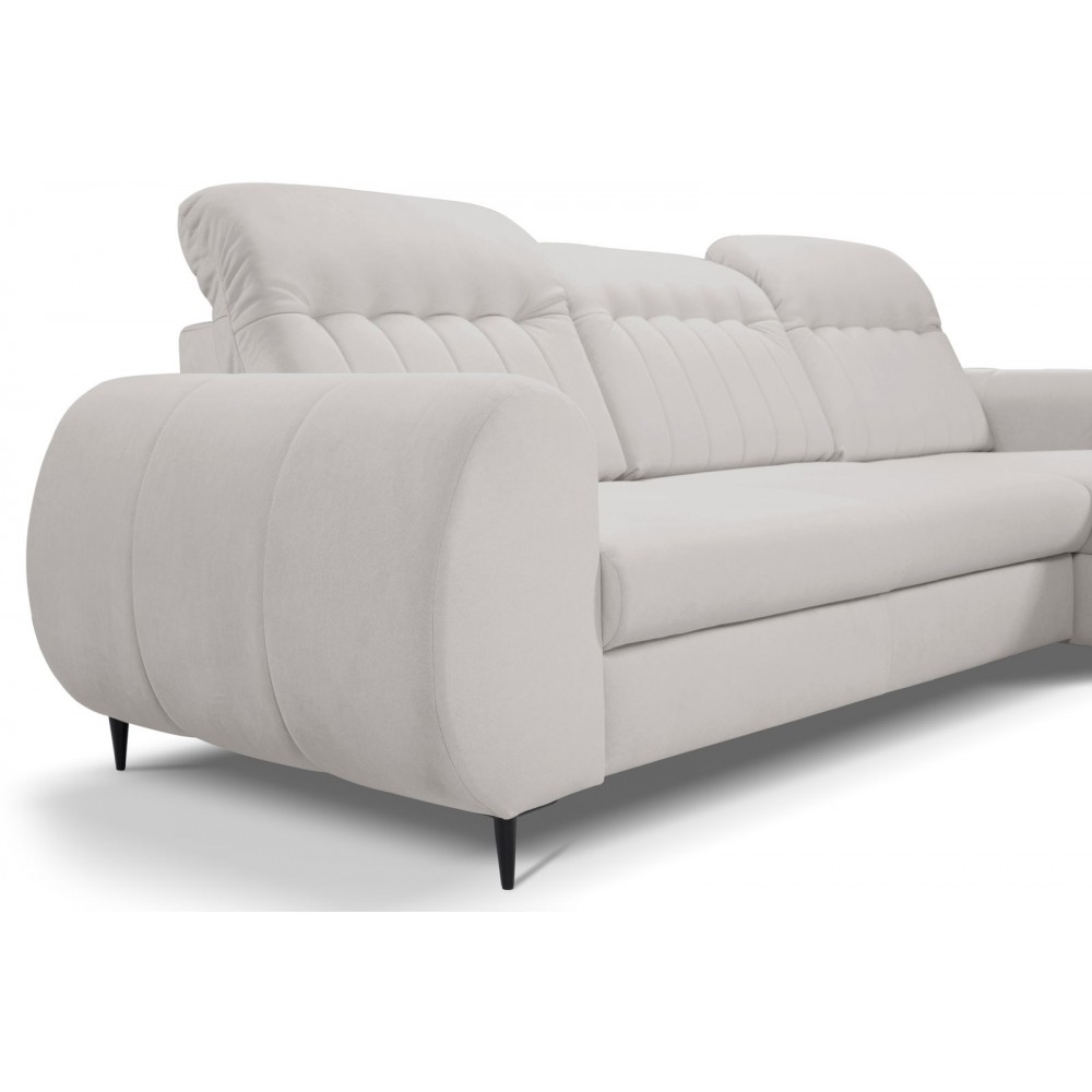 Γωνιακός καναπές Blanc-Gkri-Δεξιά 275x166x95