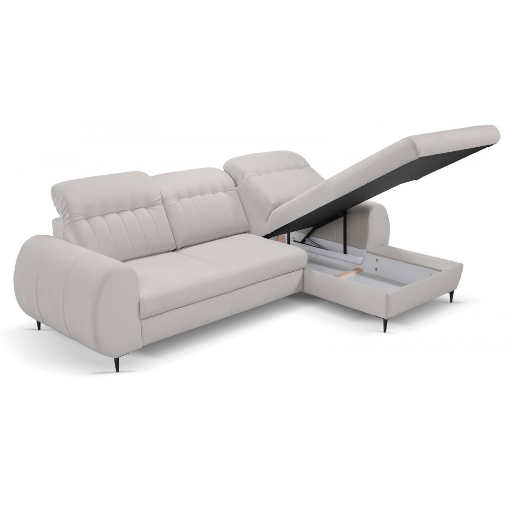 Γωνιακός καναπές Blanc-Gkri-Δεξιά 275x166x95