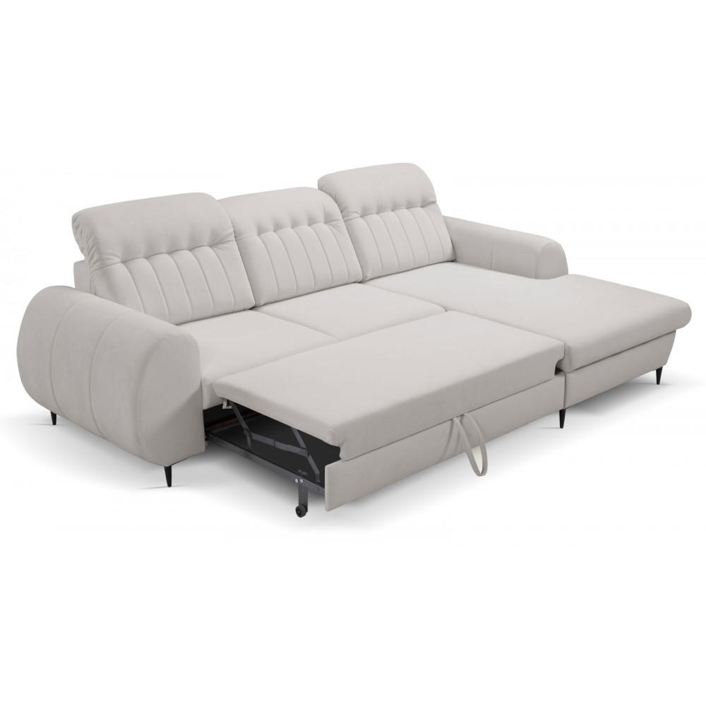 Γωνιακός καναπές Blanc-Gkri-Δεξιά 275x166x95