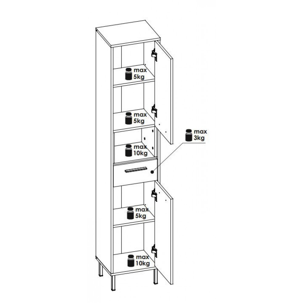 Στήλη μπάνιου Melopi-Μήκος: 35.6 εκ.