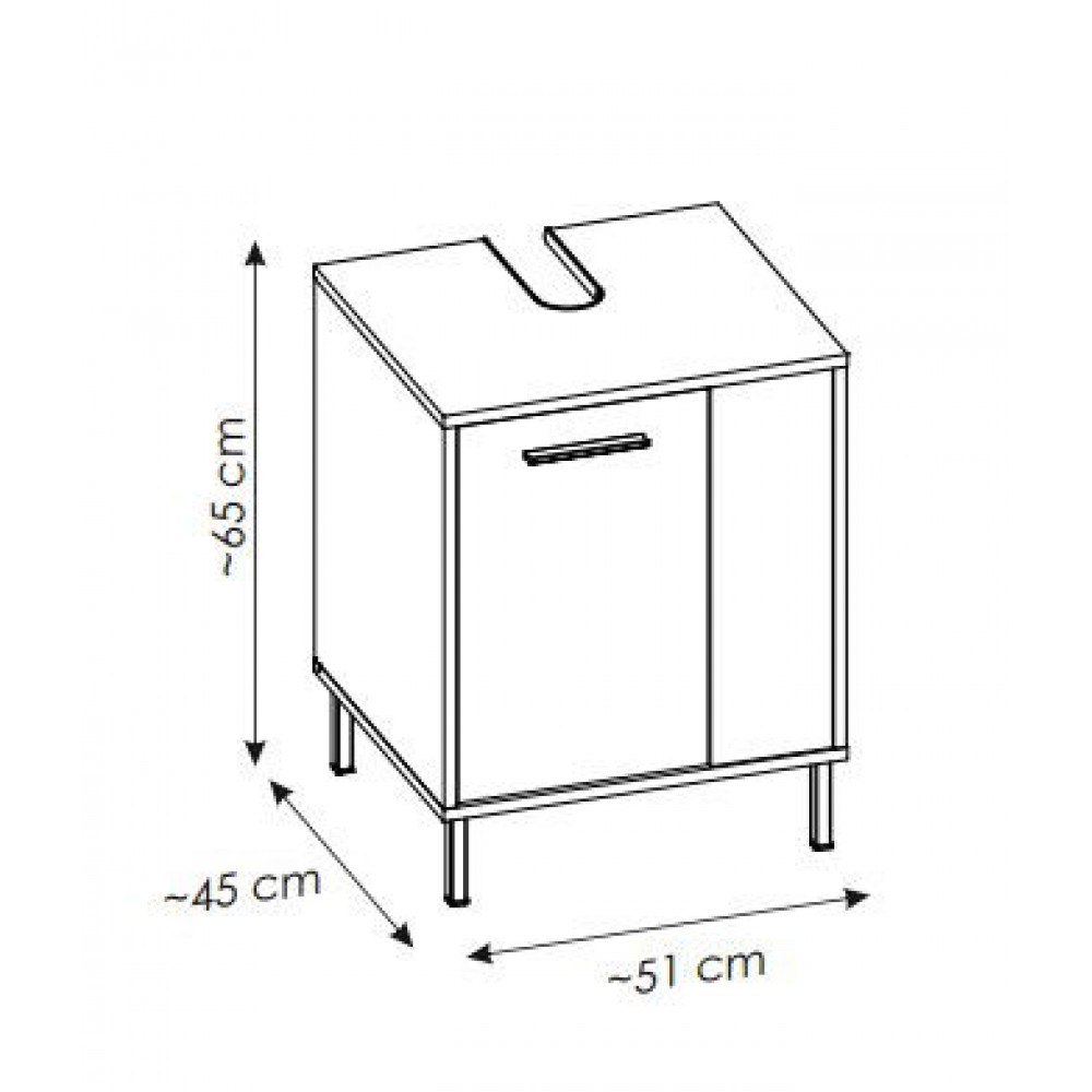 Πάγκος Melopi-Μήκος 51 εκ.