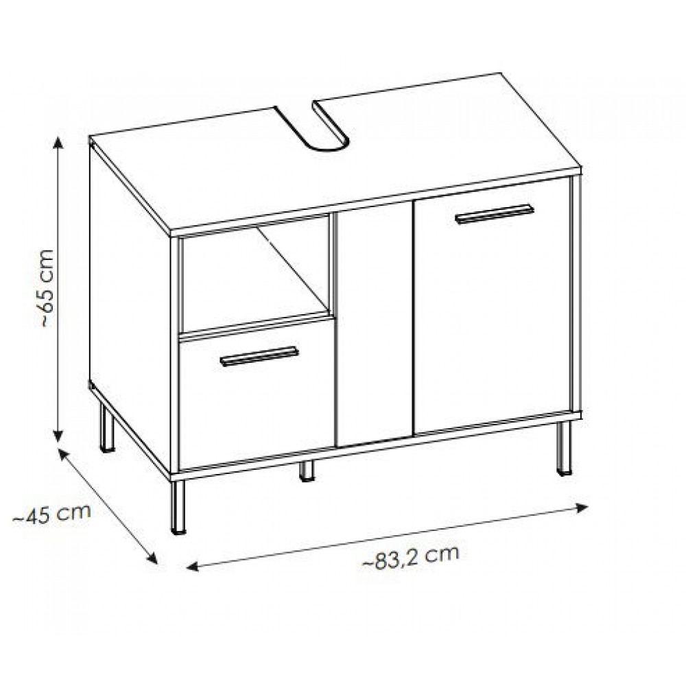 Πάγκος Melopi-Μήκος: 83.2 εκ.