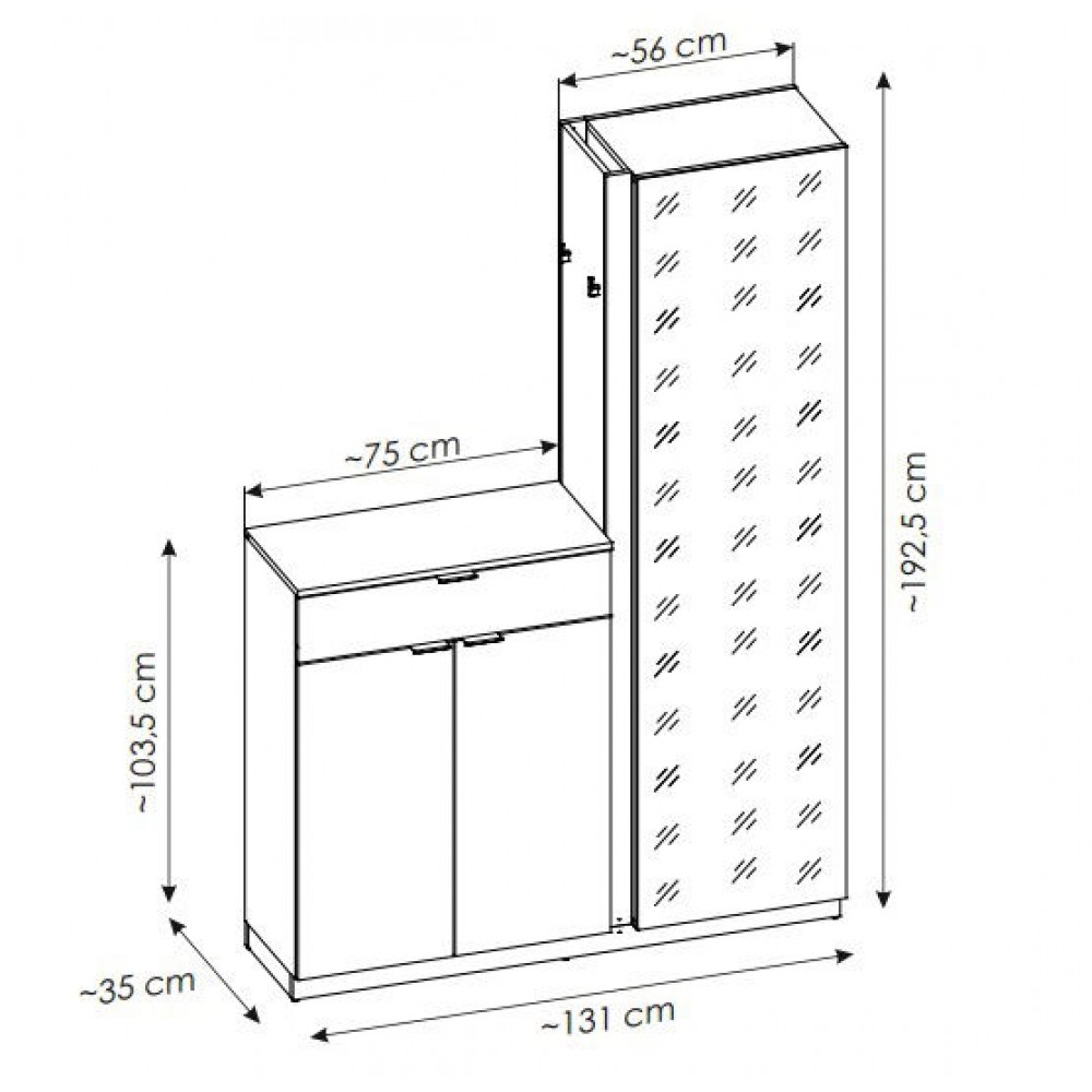 Έπιπλο υποδοχής Naysa