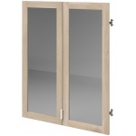 Σετ 2 γυάλινες πόρτες βιβλιοθήκης Orleans 75x2x91.5