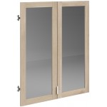Σετ 2 γυάλινες πόρτες βιβλιοθήκης Orleans 75x2x91.5