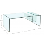 Τραπεζάκι σαλονιού Crystal Flux