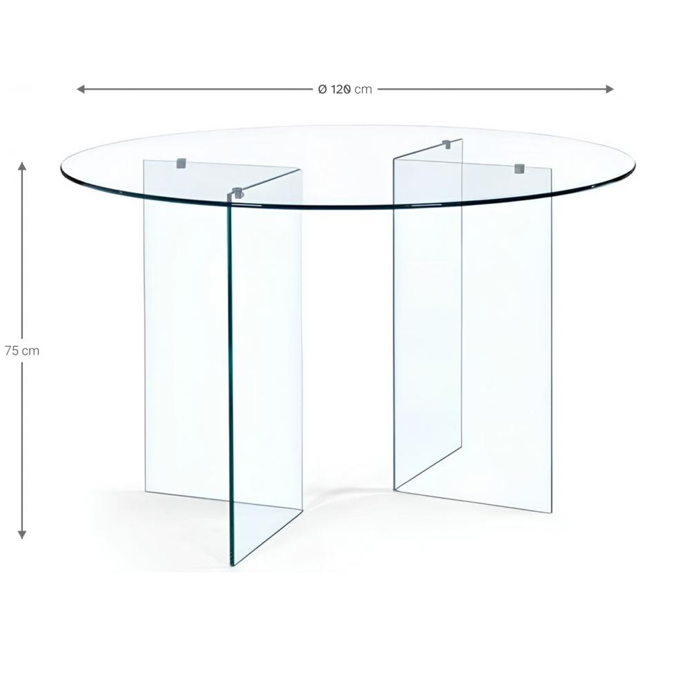 Τραπέζι Crystal Round