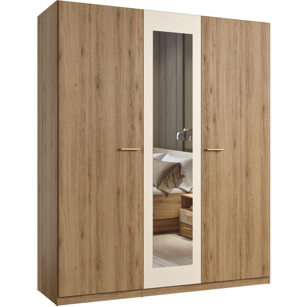 Ντουλάπα Verti με καθρέπτη τρίφυλλη