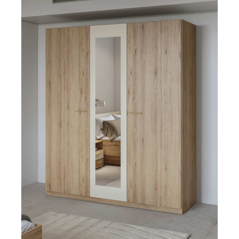 Ντουλάπα Verti με καθρέπτη τρίφυλλη