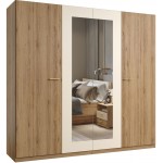 Ντουλάπα Verti με καθρέπτη τετράφυλλη