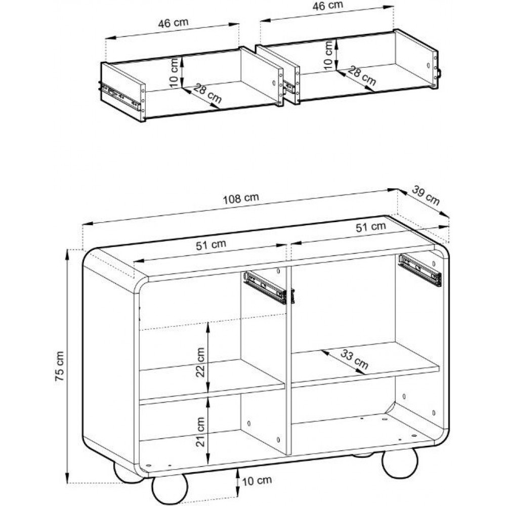 Μπουφές Belu I 108x39x75