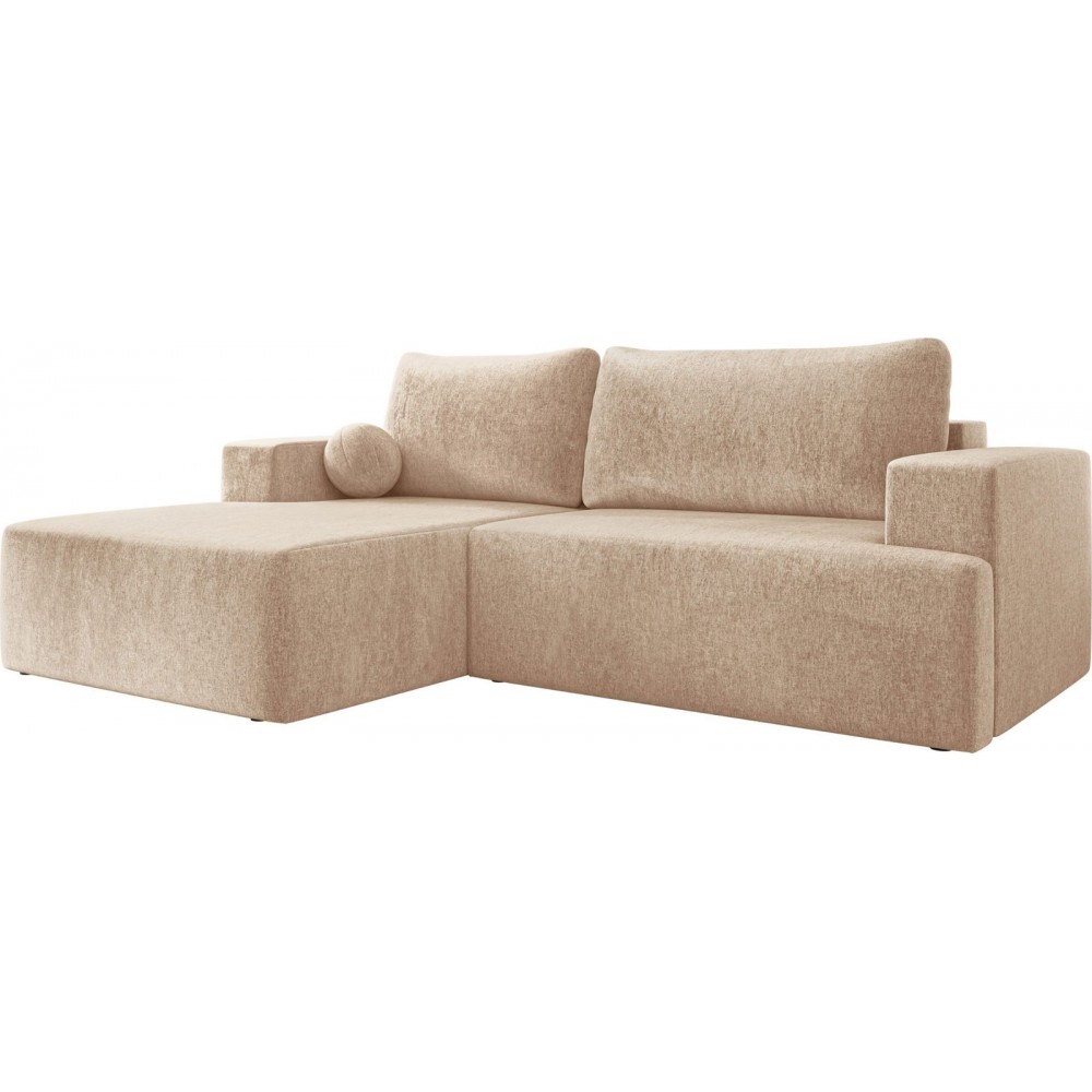 Γωνιακός καναπές Mivo-Beige-Αριστερή