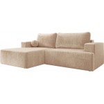 Γωνιακός καναπές Mivo-Beige-Αριστερή