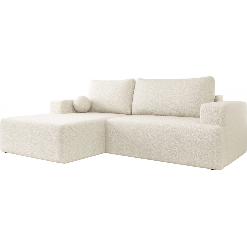 Γωνιακός καναπές Mivo-Leuko-Αριστερή