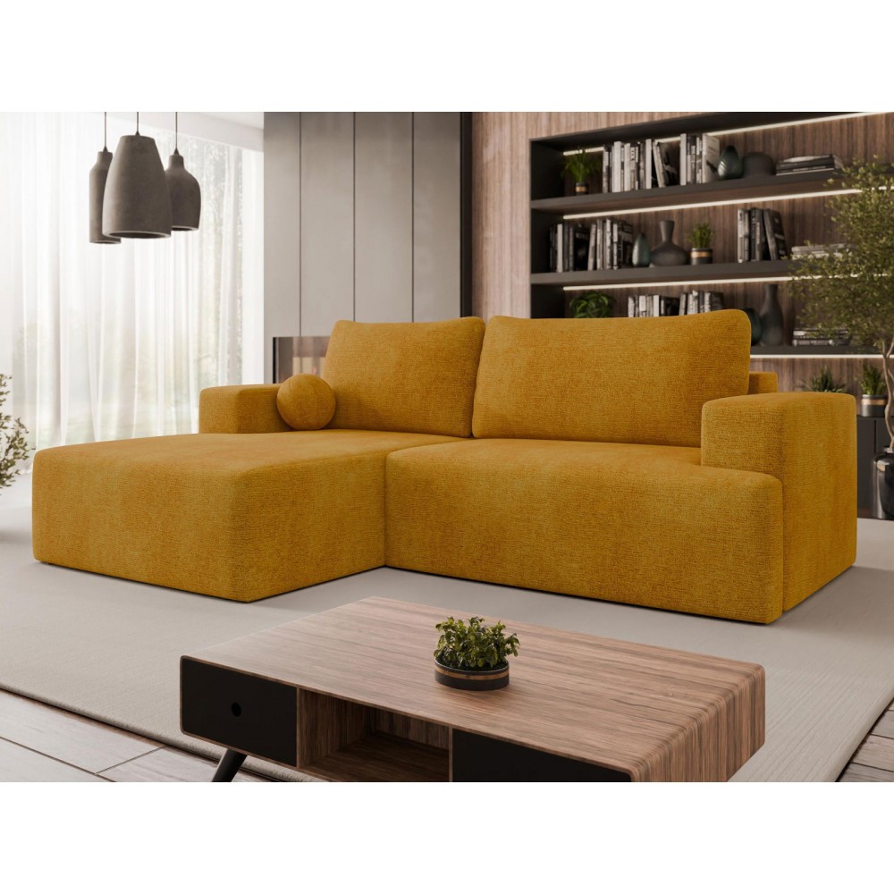 Γωνιακός καναπές Mivo-Moustardi-Αριστερή