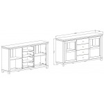 Μπουφές Capel 2D-Leuko